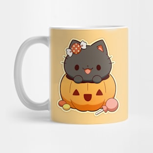 Little Pumpkin Kitty | Halloween Mug